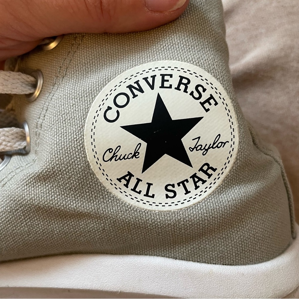 Converse All Star Move Platform High-Top Sneakers - Sage Green - Picture 9 of 11